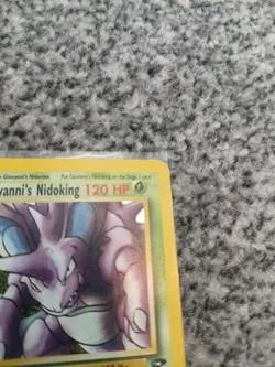 Pokemon TCG Giovanni's Nidoking Holo Rare Card 7/132 Gym Challenge - Image 2