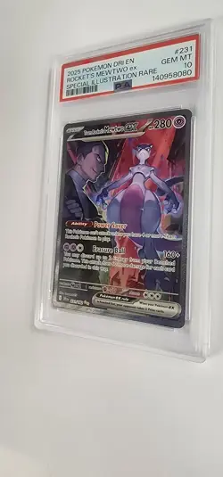 PSA 10 Pokemon Card: Team Rocket's Mewtwo ex 231/182 - Image 2