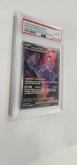 PSA 10 Pokemon Card: Team Rocket's Mewtwo ex 231/182 - Image 3