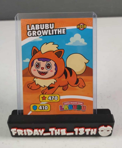 Labubu Growlithe Pokemon Labubu Cards Trading Game Card - Image 1