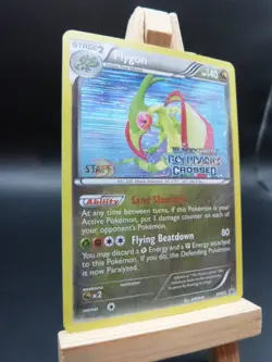 Pokemon BSP Staff Card - Flygon # BW53 (Boundaries Crossed)(DAMAGED ON BACK) - Image 2
