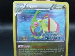 Pokemon BSP Staff Card - Flygon # BW53 (Boundaries Crossed)(DAMAGED ON BACK) - Image 4