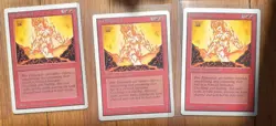 Unlimited 9 Card Lot MTG, Dragon Whelp, Fire Elemental, Evil Presence, LP, MP - Image 3