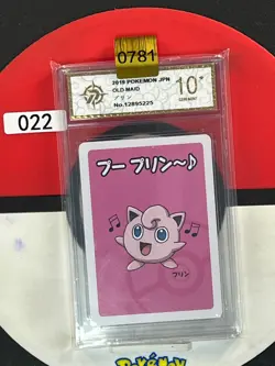 Grade10 2019 Pokemon Raichu Playing Card Japanese Old Maid - Image 1