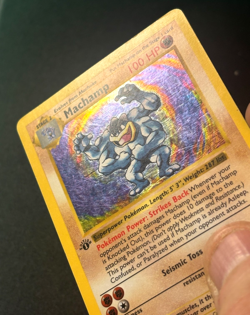 Machamp SHADOWLESS Base Set Holo Rare 8/102 1st Edition 1999 - HP Card - Image 3