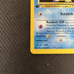 Pokemon TCG Cards 1st Edition Sabrina's Psyduck 99/132 Gym Challenge NM SP3 - Image 5