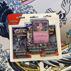 Pokemon TCG: Temporal Forces 3 Pack Blister-Scarlet & Violet- Brand New & Sealed - Image 1