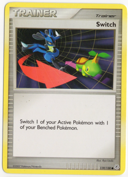 Switch 119/130 TRAINER Pokemon Diamond & Pearl Pokemon Card - Image 1