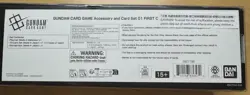 Gundam Card Game First Combat Accessory and Card Set EVX-01 Sealed English - Image 2