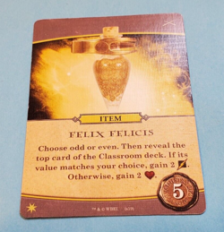 Harry Potter Hogwarts Battle Promo Felix Felicis Item Card NEW - Image 3