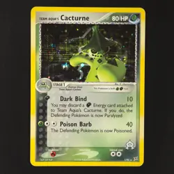 Team Aqua's Cacturne 1/95 - Team Magma vs Team Aqua - Pokemon Card - Image 1