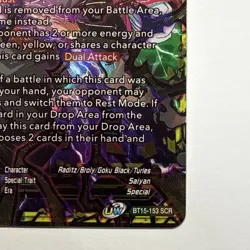 Dragon Ball Super Card Game The Wicked Saiyans Saiyan Showdown BT15-153 SCR (NM) - Image 4