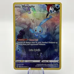 Pokemon TCG Manaphy Card Crown Zenith: Galarian Gallery GG06/GG70 NM - Image 1