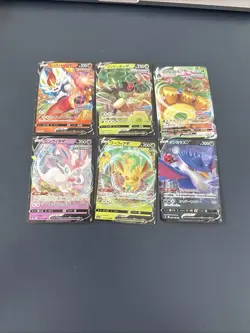Japanese Pokemon Card VMAX/V 6 card bundle - Image 1