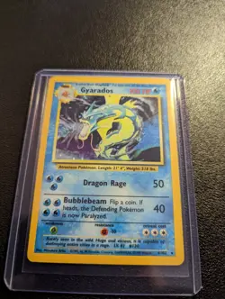 Pokemon Gyarados Holo WOTC Rare 6/102 Card - Image 1