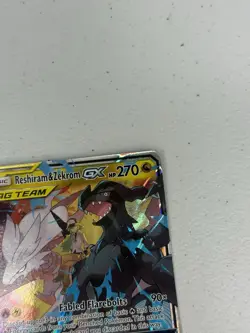 Reshiram & Zekrom GX Holo 157/236 NM SM - Cosmic Eclipse Pokemon Card - Image 4