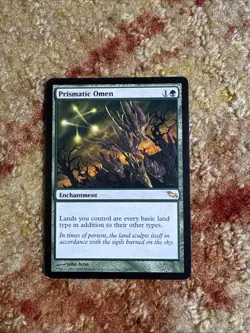 Prismatic Omen Rare Shadowmoor Magic: The Gathering MTG Lightly Played - Image 1