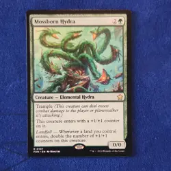 MTG Mossborn Hydra 107 Foundations Rare Regular Green Creature Hydra Elemental - Image 1