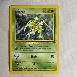 Pokemon TCG Scyther Jungle 26/64 Regular Unlimited Rare - LP Lightly Played - Image 1