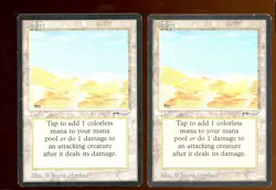 2x Desert Common LP/Pl Land Arabian Nights Magic the Gathering MTG - Image 1