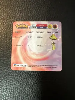 * Cacnea & Cacturne #AF35 Pokemon 2003 Advanced Artbox 3D Action Flipz NM - Image 4