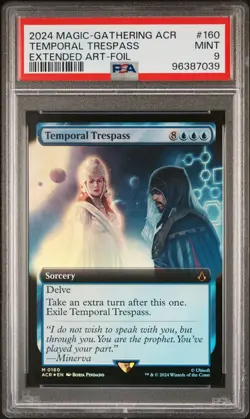 Temporal Trespass - #160 - Extended Art Foil - Mythic - Assassin's Creed - PSA 9 - Image 2