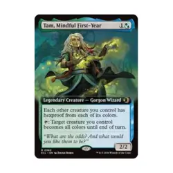 WotC Lorwyn Eclipsed Tam, Mindful First-Year (Extended Art) (R) (Foil) NM - Image 1