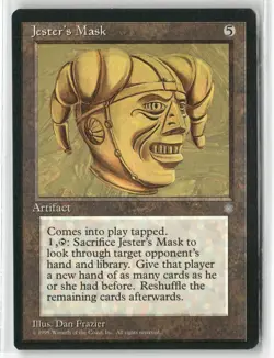 Jester's Mask 300 Rare Ice Age Magic: The Gathering Lightly Played - Image 1