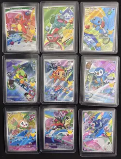 Pokemon 2026 First Partner Illustration Collection Series 1 Promos Set 9 Cards - Image 1