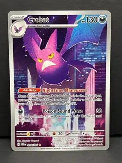 Crobat 093/086 Illustration Rare ME04: Chaos Rising Pokemon Near Mint - Image 1