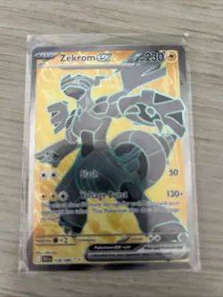 Zekrom ex 158/086 Black Bolt - Full Art English Pokemon Card - NM/Mint - Image 1