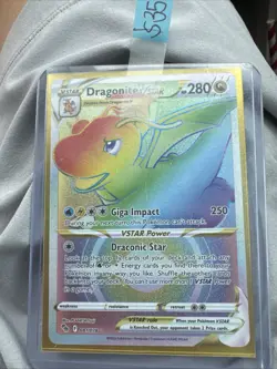 Pokemon Pokemon GO - Dragonite VSTAR Rainbow Secret Rare #081/078 - Image 1