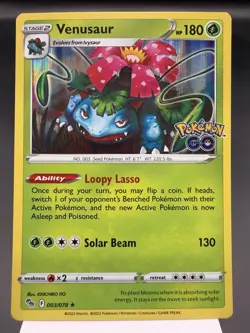 Venusaur 003/078 - Holo Rare - Pokemon Go Pokemon Card NM - Image 1