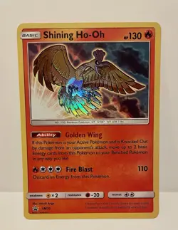 Pokemon TCG Shining Ho-Oh SM Black Star Promo Card SM70 Holo - Image 1