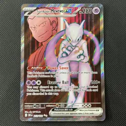 Pokemon TCG Team Rocket’s Mewtwo Ultra Rare 213/182 Destined Rivals NM - Image 1