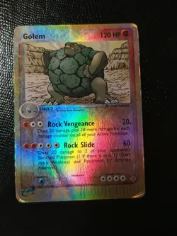 Pokemon TCG - Golem 5/97 Reverse Holo Rare - Ex Dragon - MP/DMG - Image 1
