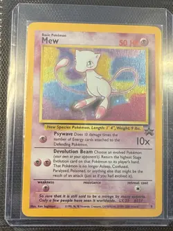 Pokemon Mew TCG Black Star Promo Holo 9/53 WOTC - LP/MP - Image 1
