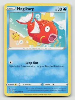 MAGIKARP 039/192 Common Pokemon REBEL CLASH - Image 1