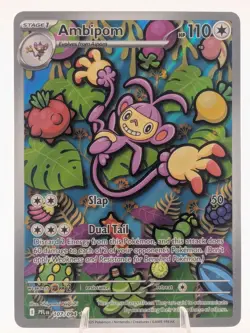 Ambipom 107/094 Illustration Rare Phantasmal Flames Pokemon Near Mint - Image 1