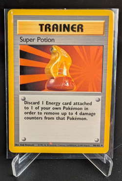 Super Potion - 90/102 - Base Set Pokemon - Printer Hickey Ink Dot Error Misprint - Image 1