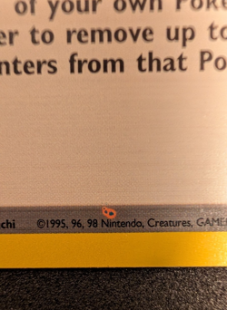 Super Potion - 90/102 - Base Set Pokemon - Printer Hickey Ink Dot Error Misprint - Image 2