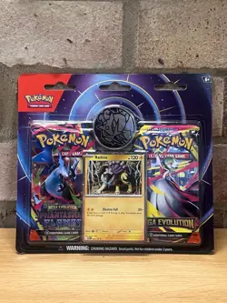 Pokemon Mega Evolution & Phantasmal Flames 2 Pack Blister Sealed Raikou - Image 1