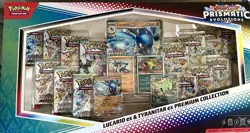 -NEW- Pokemon Prismatic Evolutions Lucario Ex & Tyranitar Ex Premium Collection - Image 1