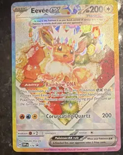 Pokemon TCG Eevee ex SVP 174 Scarlet & Violet Promo Holo English Basic HP 200 - Image 2