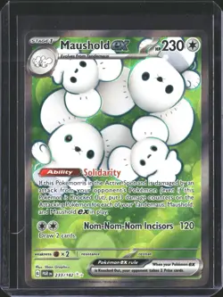 Maushold ex 233/182 Ultra Rare Paradox Rift Pokemon NM/M - Image 1