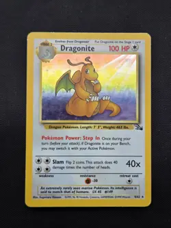 Complete 1999 Pokemon Fossil Set Vintage WOTC Holos Included Dragonite Gengar - Image 1