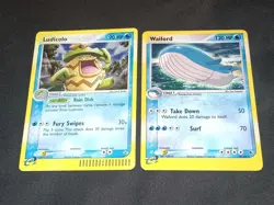 2 Total- Pokemon EX Ruby & Sapphire Wailord Holo Swirl 14/109/Ludicolo Promo 020 - Image 4
