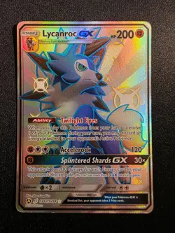 Lycanroc GX SV67/SV94 Hidden Fates Shiny Vault Shiny GX Rare Holo Lightly Played - Image 1