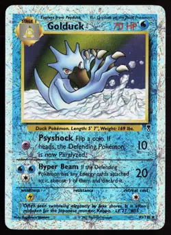 2002 Pokemon Legendary Collection Reverse Holo Foil /110 Golduck #43 - Image 1