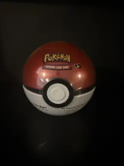 Pokemon TCG Pokemon Red Pokeball Tin D25 NEW SEALED 3 Booster - Image 1